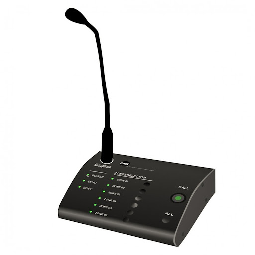 Настольная микрофонная консоль на 6 зон CMX Audio DA-500RM для DA-xMT