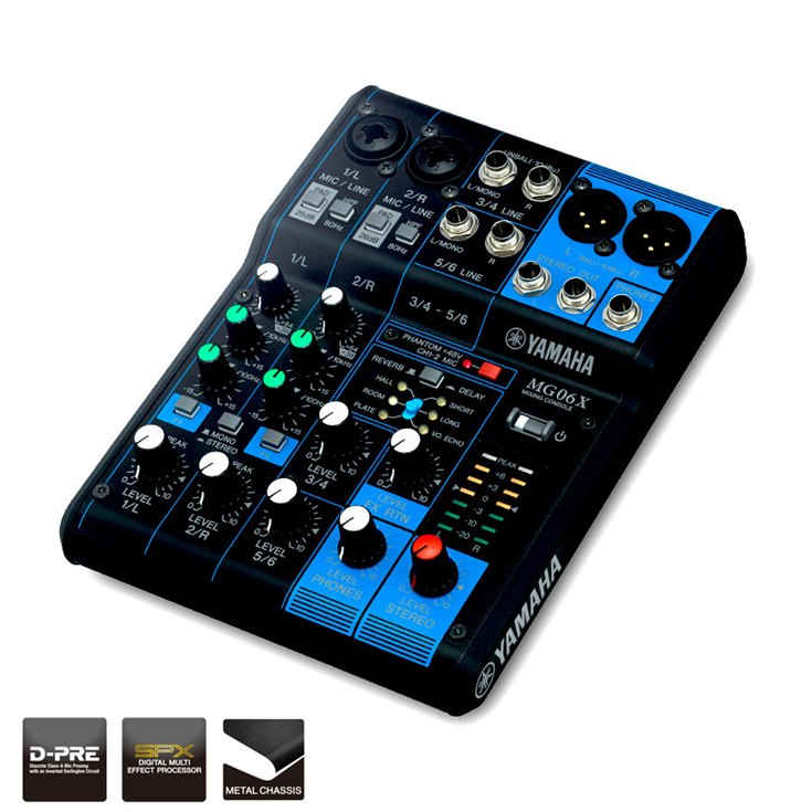 Микшерный пульт аналоговый Yamaha MG06X MIXING CONSOLE