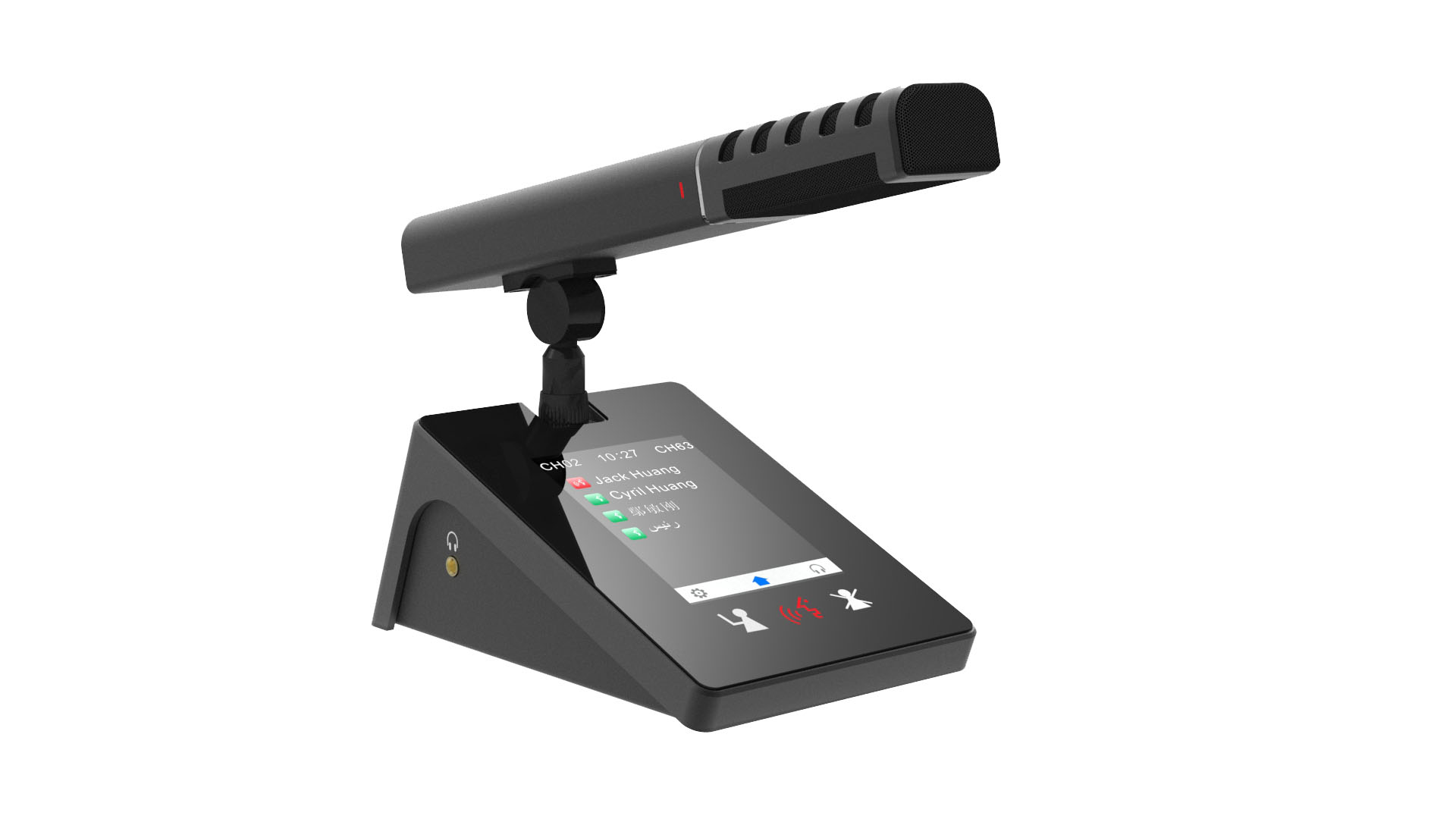 Пульт делегата с 4,3" сенсорным экраном Vissonic VIS-DMD-T