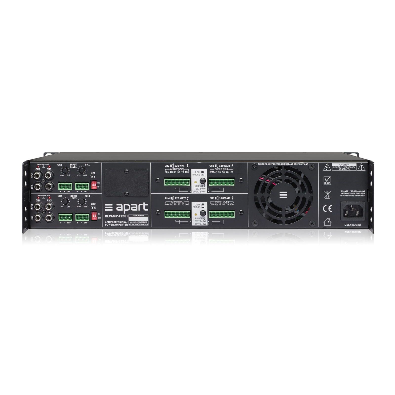 Трансляционный усилитель 4-х канальный Biamp REVAMP4120T