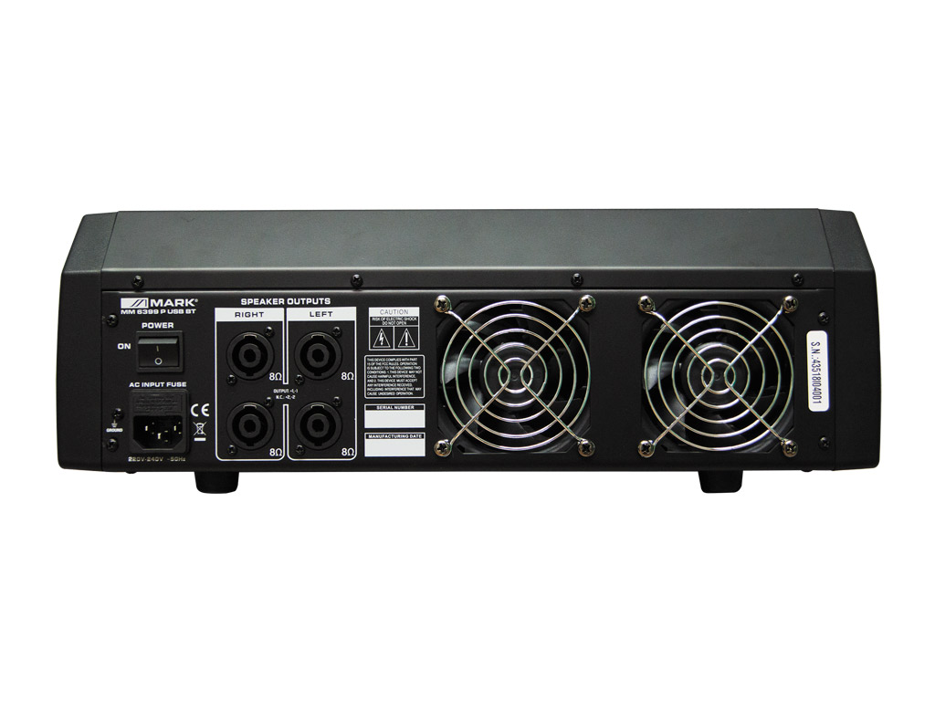 Активный микшерный пульт MARK MM 6399 P USB BT, 6-каналов, 2x300W(4Om)