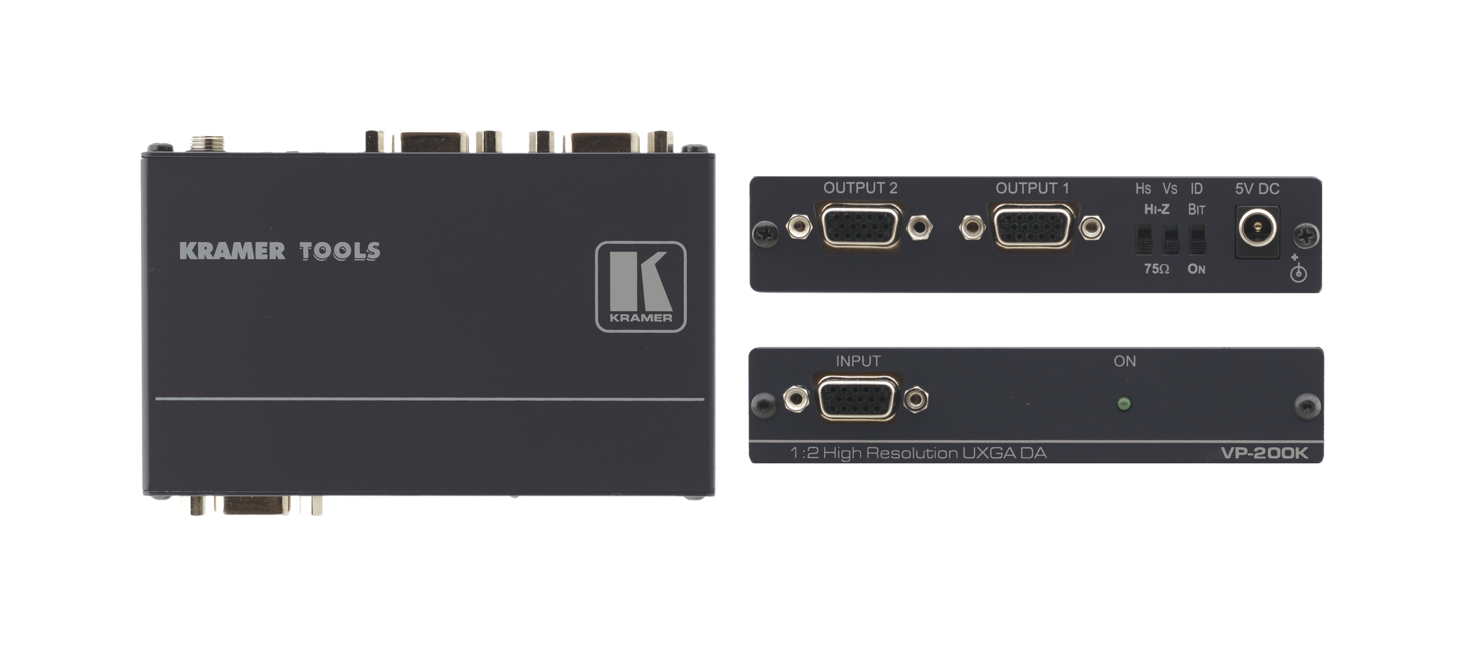 Усилитель-распределитель Kramer VP-200K, 1:2 VGA, 400МГц