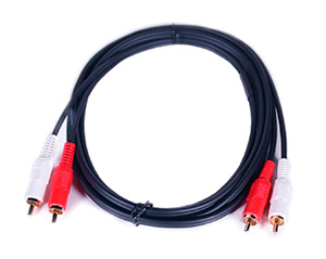 Кабель PROCAST Cable 2RCA/2RCA.2, 2RCA(male)-2RCA(male), черный, длина 2m