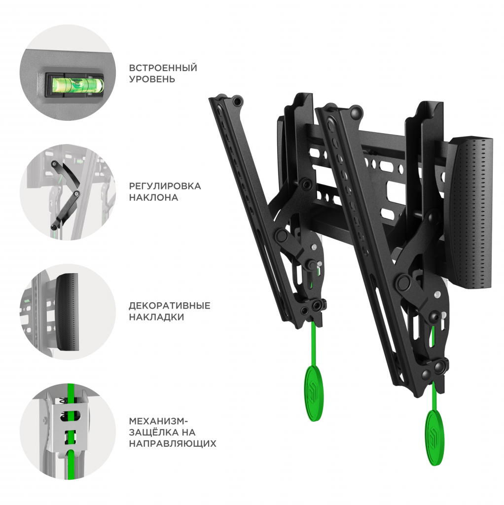 Кронштейн наклонный Onkron SN12, до 36кг, до 43"