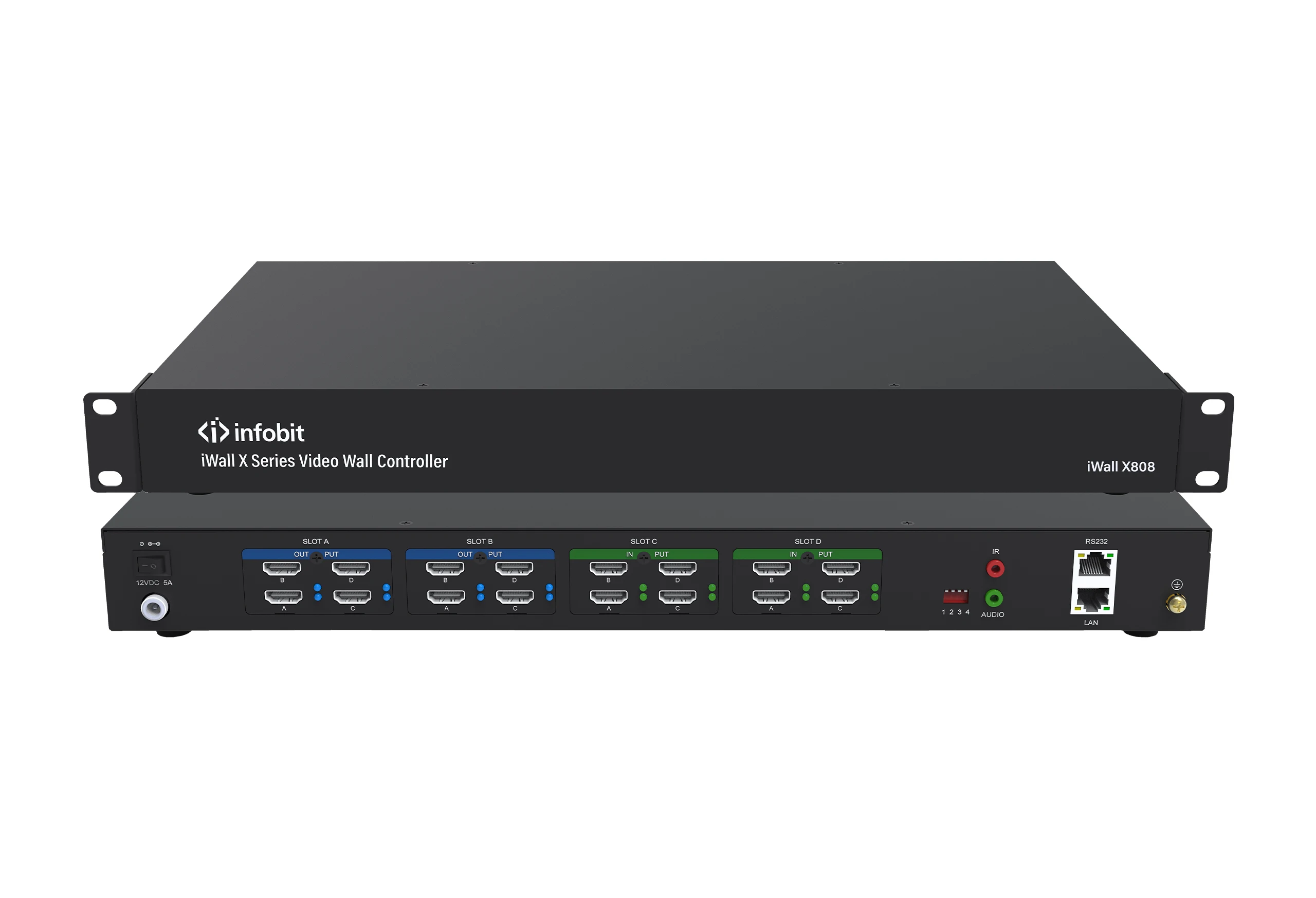 Видеоконтроллер iWall X808 INFOBIT 1080P HDMI Video Wall Controller, 8x HDMI inputs, 8x HDMI outputs