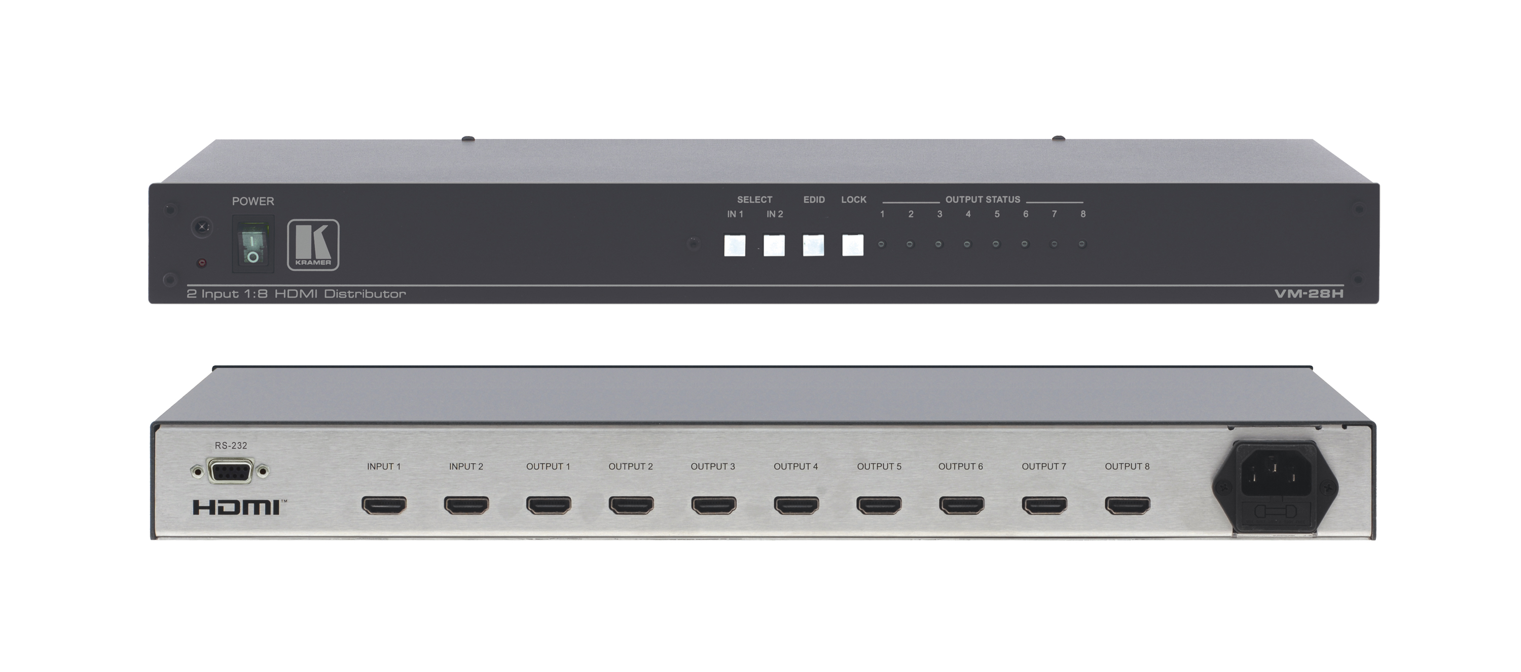Усилитель-распределитель 1:8 HDMI с коммутатором 2х1 Kramer VM-28H