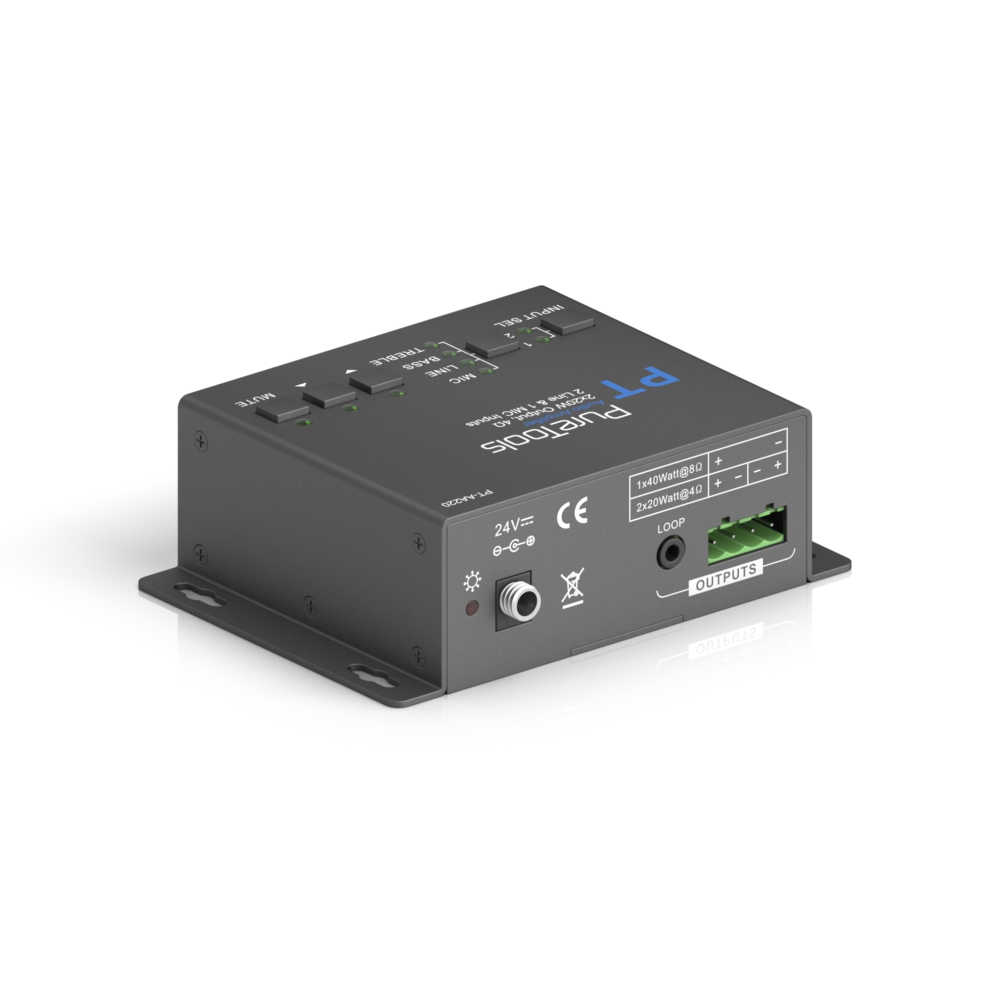 Аудиоусилитель PureLink PT-AA220 (2x20W, 4 Om)